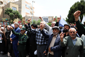 راهپیمایی مردم شهرستان اهرعلیه تهاجم رژیم صهیونیستی به ایران