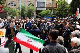 راهپیمایی مردم شهرستان اهرعلیه تهاجم رژیم صهیونیستی به ایران