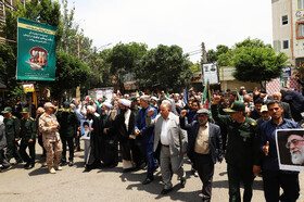 راهپیمایی مردم شهرستان اهرعلیه تهاجم رژیم صهیونیستی به ایران