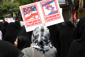 راهپیمایی مردم شهرستان اهرعلیه تهاجم رژیم صهیونیستی به ایران