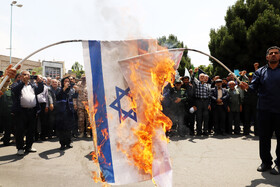 راهپیمایی مردم شهرستان اهرعلیه تهاجم رژیم صهیونیستی به ایران