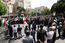 راهپیمایی مردم شهرستان اهرعلیه تهاجم رژیم صهیونیستی به ایران