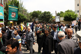 راهپیمایی مردم شهرستان اهرعلیه تهاجم رژیم صهیونیستی به ایران