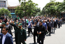 راهپیمایی مردم شهرستان اهرعلیه تهاجم رژیم صهیونیستی به ایران