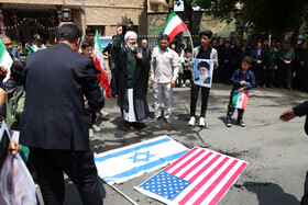 راهپیمایی مردم شهرستان اهرعلیه تهاجم رژیم صهیونیستی به ایران