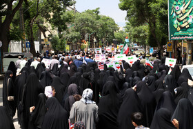 راهپیمایی مردم شهرستان اهرعلیه تهاجم رژیم صهیونیستی به ایران