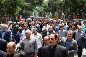 راهپیمایی مردم شهرستان اهرعلیه تهاجم رژیم صهیونیستی به ایران