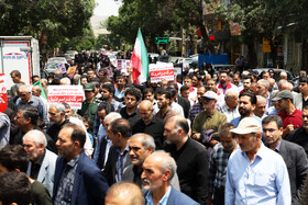 راهپیمایی مردم شهرستان اهرعلیه تهاجم رژیم صهیونیستی به ایران