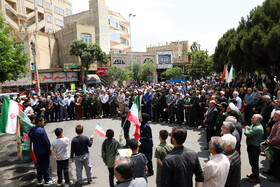 راهپیمایی مردم شهرستان اهرعلیه تهاجم رژیم صهیونیستی به ایران