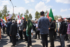 راهپیمایی مردمی علیه تهاجم رژیم صهیونیستی به ایران - سمنان