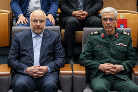 شهید سردار سرلشگر باقری و محمدباقر قالیباف رئیس مجلس شورای اسلامی