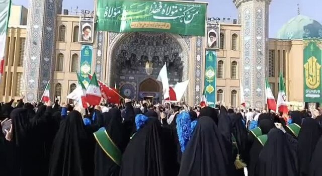 تجمع مردم قم در مسجد جمکران