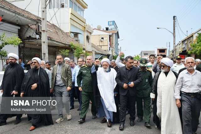 فریاد انتقام مردم شهرستان مرزی آستارا در پی تجاوزات اخیر رژیم صهیونیستی