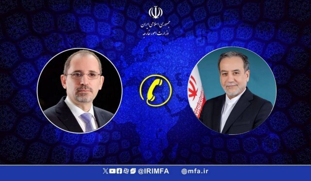 تماس تلفنی وزیر خارجه اردن با عراقچی درباره حملات رژیم صهیونیستی به ایران