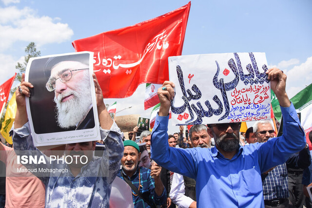 راهپیمایی «خشم و نصر» پس از اقامه نماز جمعه در کهگیلویه و بویراحمد 