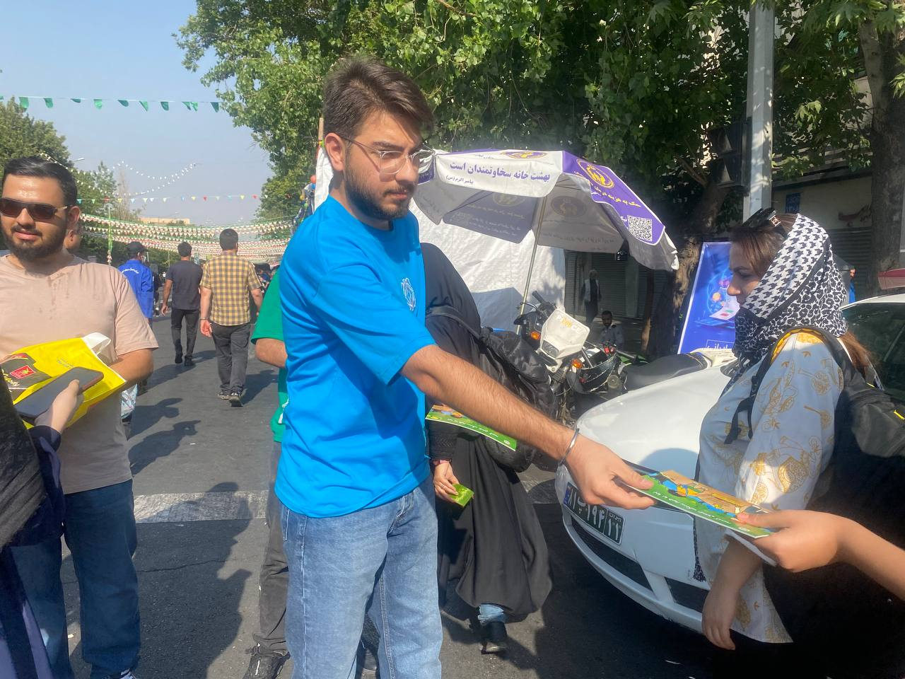 تجمع بزرگ مردمی عید غدیر در حال برگزاری است + ویدئو