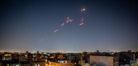 مقابله پدافند هوایی ارتش در نقاط مختلف تهران با حملات اسرائیل