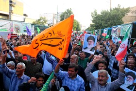 اجتماع مردم یاسوج با شعار«ایران، ذوالفقار علی(ع)»