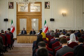 دیدار رؤسای نمایندگی‌های خارجی و بین‌المللی مقیم تهران با وزیر خارجه