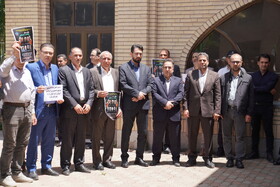 تجمع اعتراضی دانشگاهیان دانشگاه محقق اردبیلی در محکومیت حمله رژیم صهیونیستی