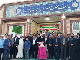 افتتاح مدرسه در روستای فیروزه‌ای هامون