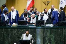 محمدباقر قالیباف رئیس مجلس شورای اسلامی در جلسه رای اعتماد وزیر پیشنهادی اقتصاد 