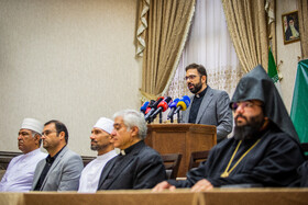 نشست مطبوعاتی رهبران ادیان الهی در محکومیت جنایات و تجاوز رژیم صهیونیستی
