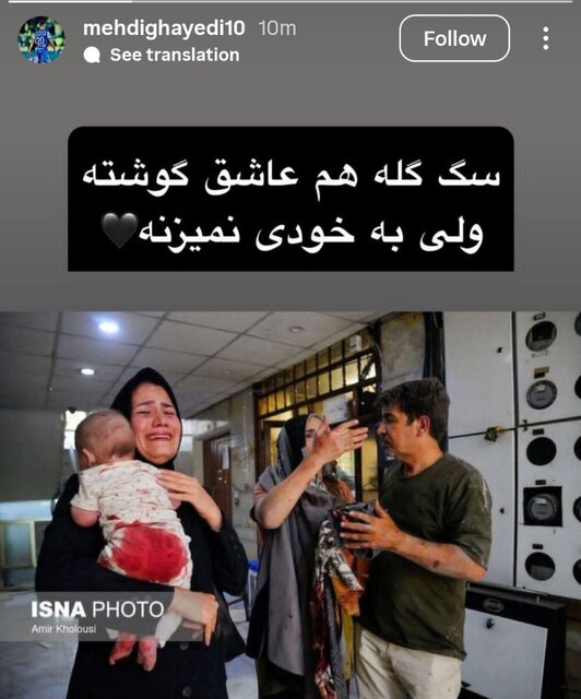 انتقاد مهدی قایدی از خائنین به وطن