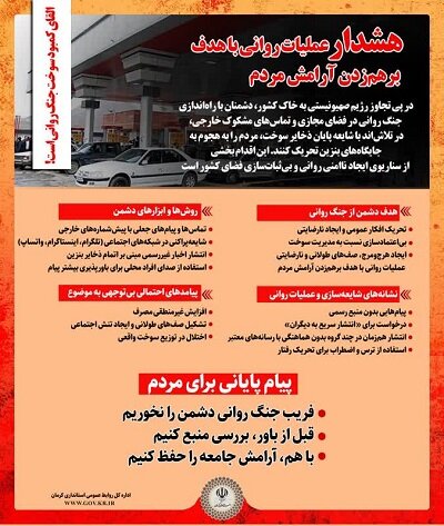 هشدار نسبت به عملیات روانی دشمن/ پدافند رسانه‌ای خود را فعال کنید