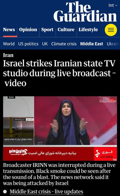 بازتاب جهانی حمله رژیم صهیونیستی به صداوسیما