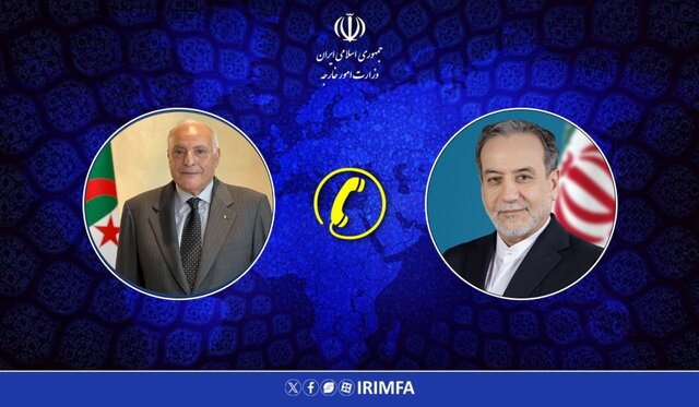 گفتگوی تلفنی وزیران امور خارجه ایران و الجزایر تاکید وزیر خارجه الجزایر بر اهمیت محکومیت تجاوزهای رژیم صهیونیستی علیه ایران