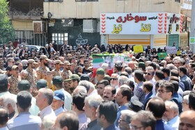 تشییع باشکوه پیکر شهید مدافع وطن در ساوه