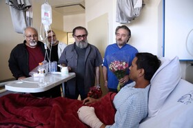 عیادت سینمایی‌ها از هموطنان مجروح شده در حمله اسرائیل