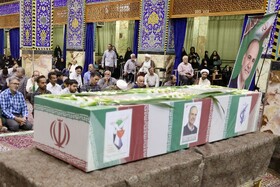 مراسم وداع با دانشمند شهید هسته‌ای - یزد