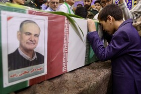 مراسم وداع با دانشمند شهید هسته‌ای - یزد