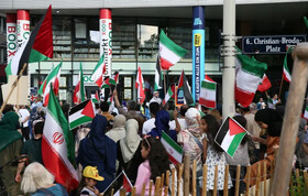 محکومیت حملات رژیم صهیونیستی به فلسطین و ایران در تظاهراتی در وین 
