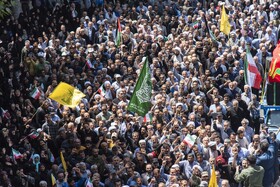 تشییع پیکر مطهر ۵ شهید حمله رژیم صهیونیستی - ساری