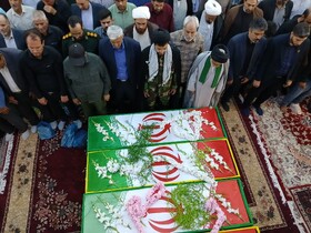 تشییع پیکر شهدای تجاوز رژیم صهیونیستی در تویسرکان
