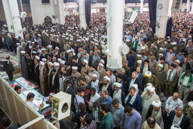 تشییع پیکر ۵ شهید حملات رژیم صهیونی در جمعه «خشم و نصر» - قم