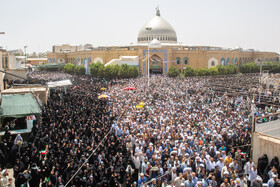 تشییع پیکر ۵ شهید حملات رژیم صهیونی در جمعه «خشم و نصر» - قم