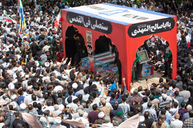 تشییع پیکر ۵ شهید حملات رژیم صهیونی در جمعه «خشم و نصر» - قم