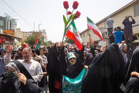 تشییع پیکر ۵ شهید حملات رژیم صهیونی در جمعه «خشم و نصر» - قم