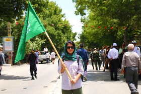 تشییع پیکر شهید تجاوز رژیم منحوس صهیونیستی در همدان