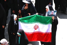تشییع پیکر شهید تجاوز رژیم منحوس صهیونیستی در همدان