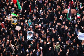 تشییع پیکر شهید تجاوز رژیم منحوس صهیونیستی در همدان