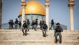 ممانعت پلیس رژیم صهیونیستی از ورود هزاران فلسطینی به مسجدالاقصی در روز جمعه