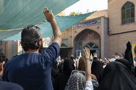 تشییع پیکر شهید علی مختاری در کرج