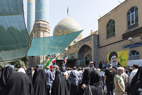 تشییع پیکر شهید علی مختاری در کرج