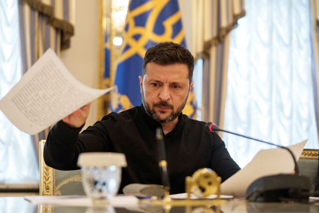 زلنسکی: دفاع روسیه از ایران نشانگر لزوم تحریم بیشتر مسکو است