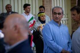 تجمع جامعه ورزش مقابل دفتر سازمان ملل در تهران